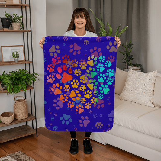 Doggie Footprints Blanket