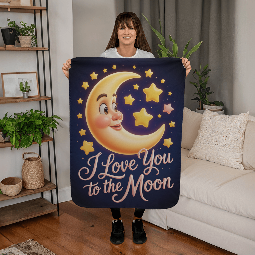I love you to the moon Blanket