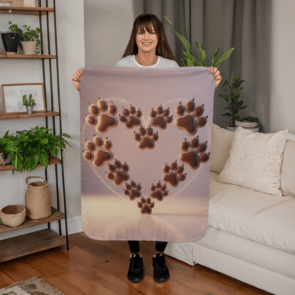 Dog Heart Blanket