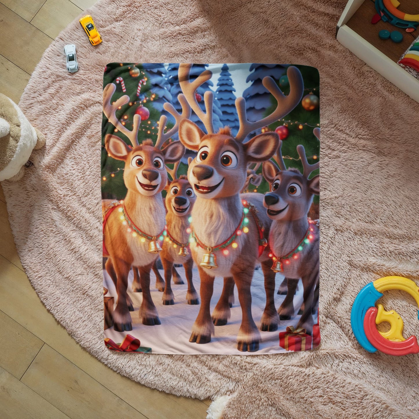 Christmas Reindeer Blanket