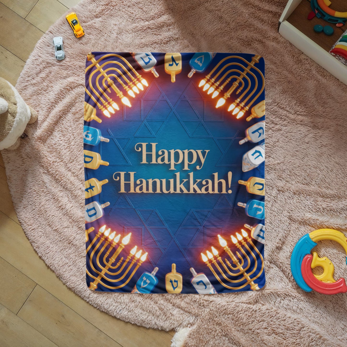 Happy Hanukkah Blanket