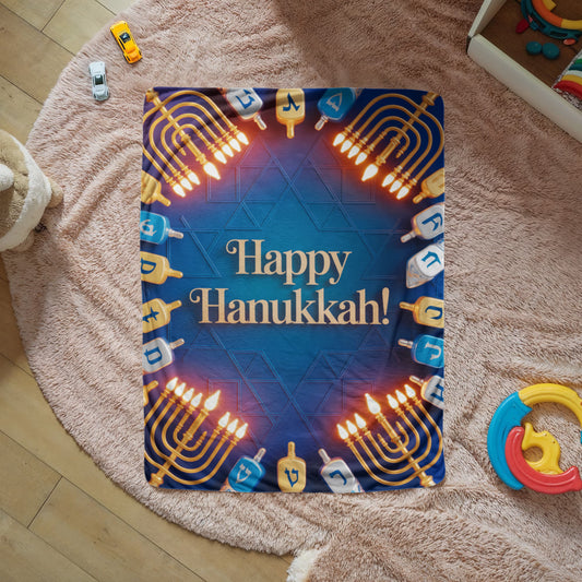 Happy Hanukkah Blanket