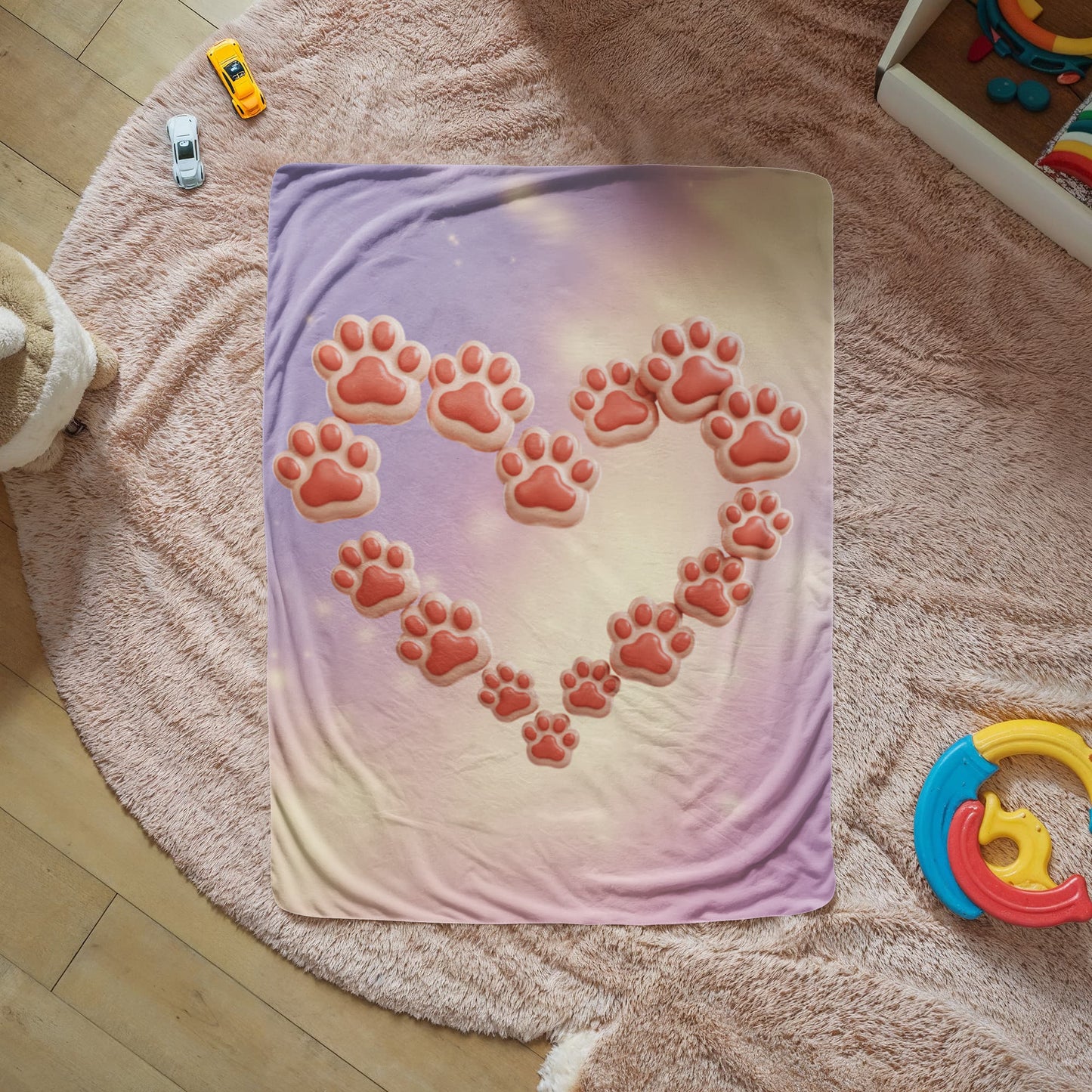 Cat Heart Blanket