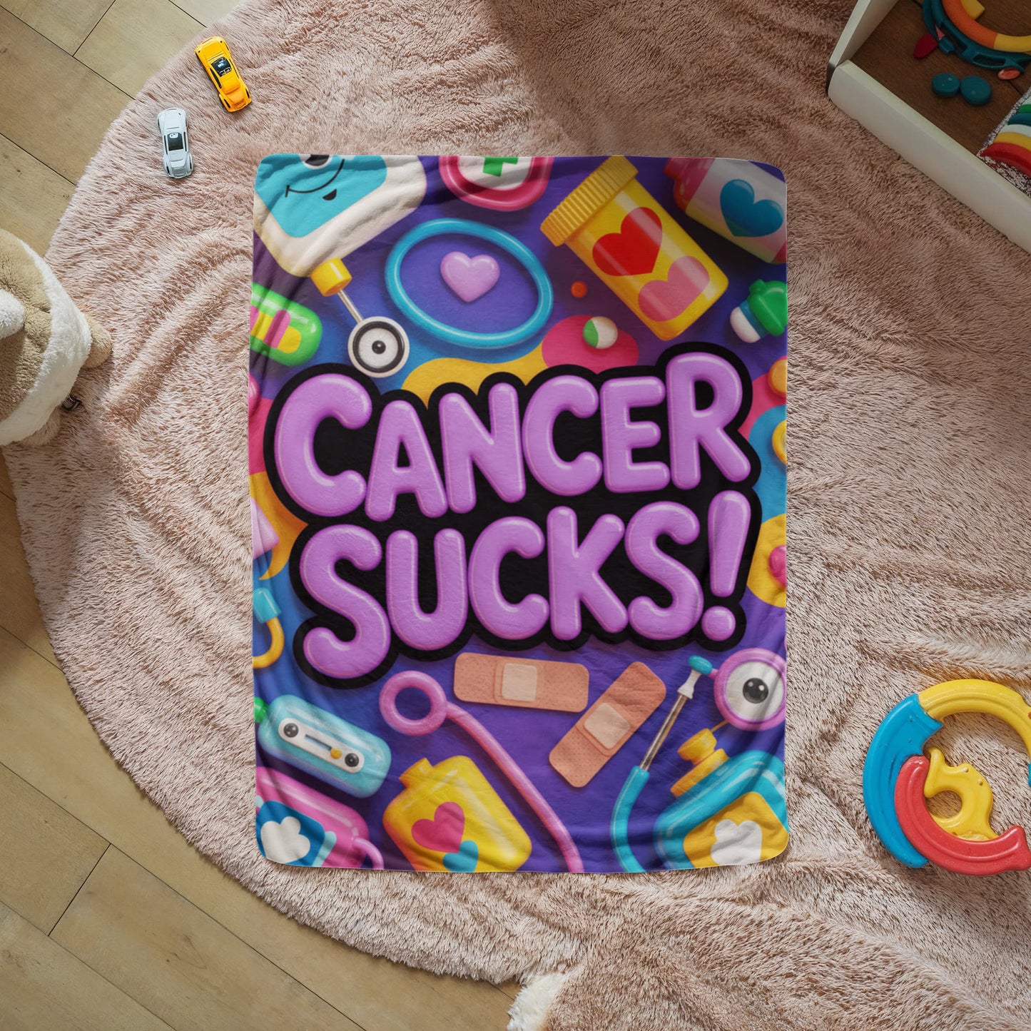 Cancer Sucks (purple) Blanket