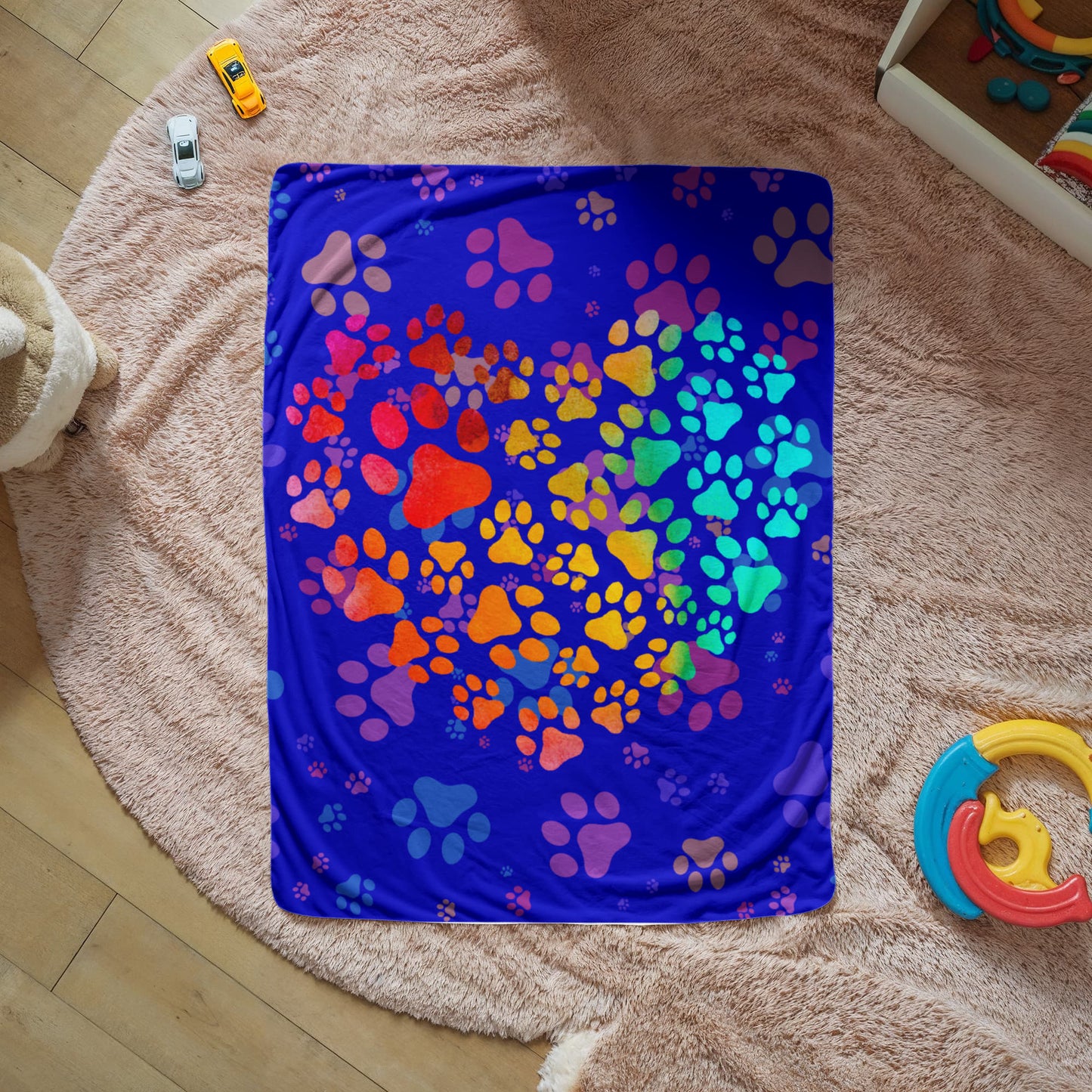 Doggie Footprints Blanket