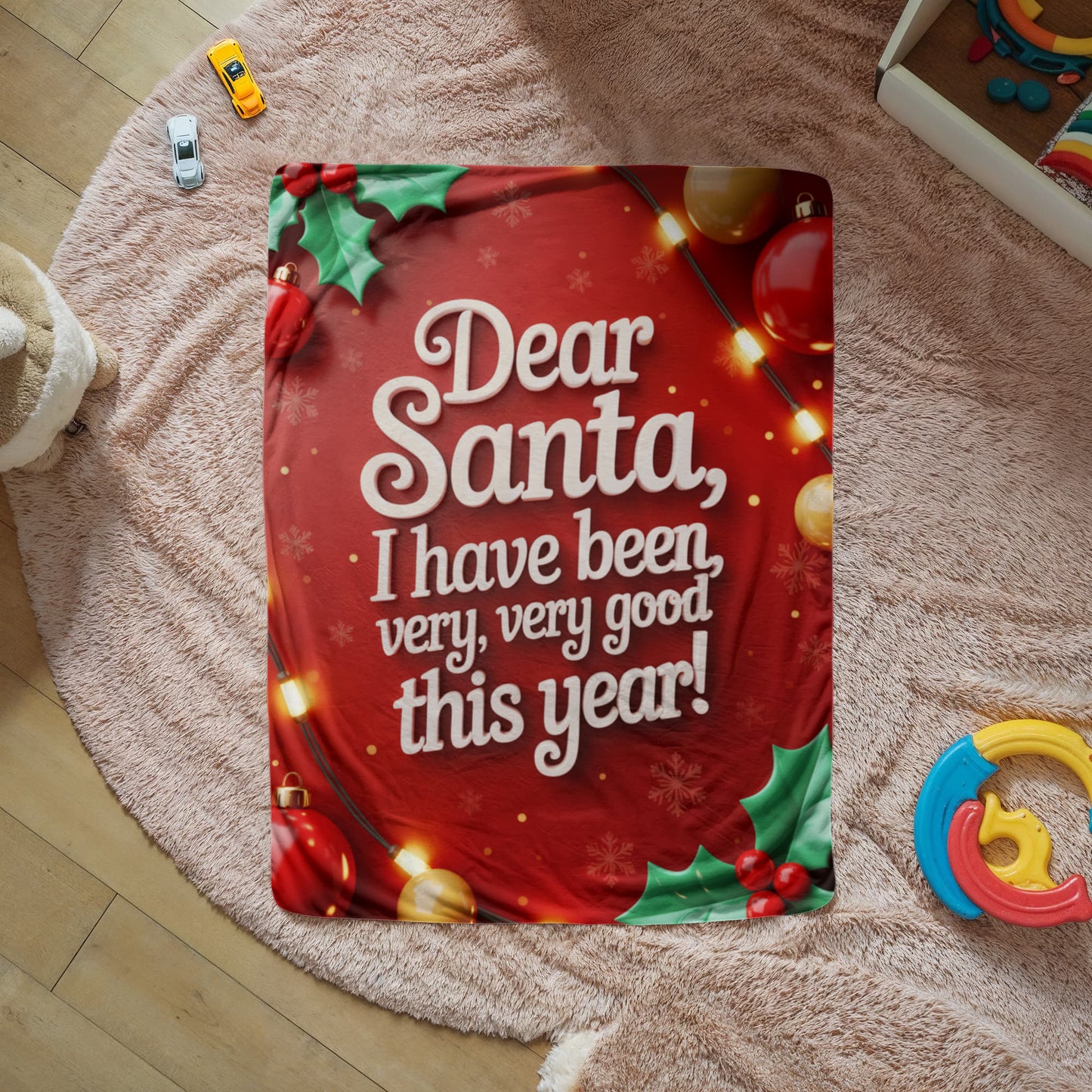 Dear Santa Blanket (red)