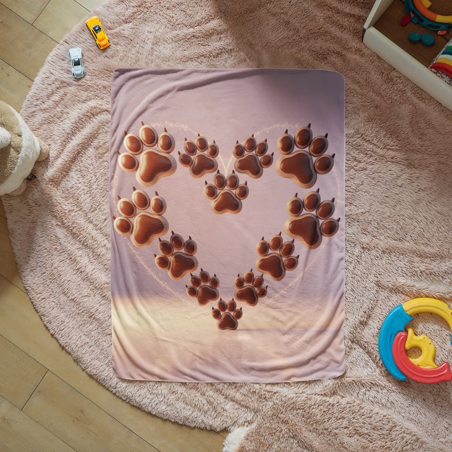 Dog Heart Blanket