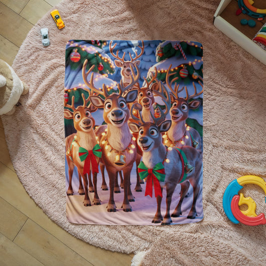 Christmas Reindeer Blanket