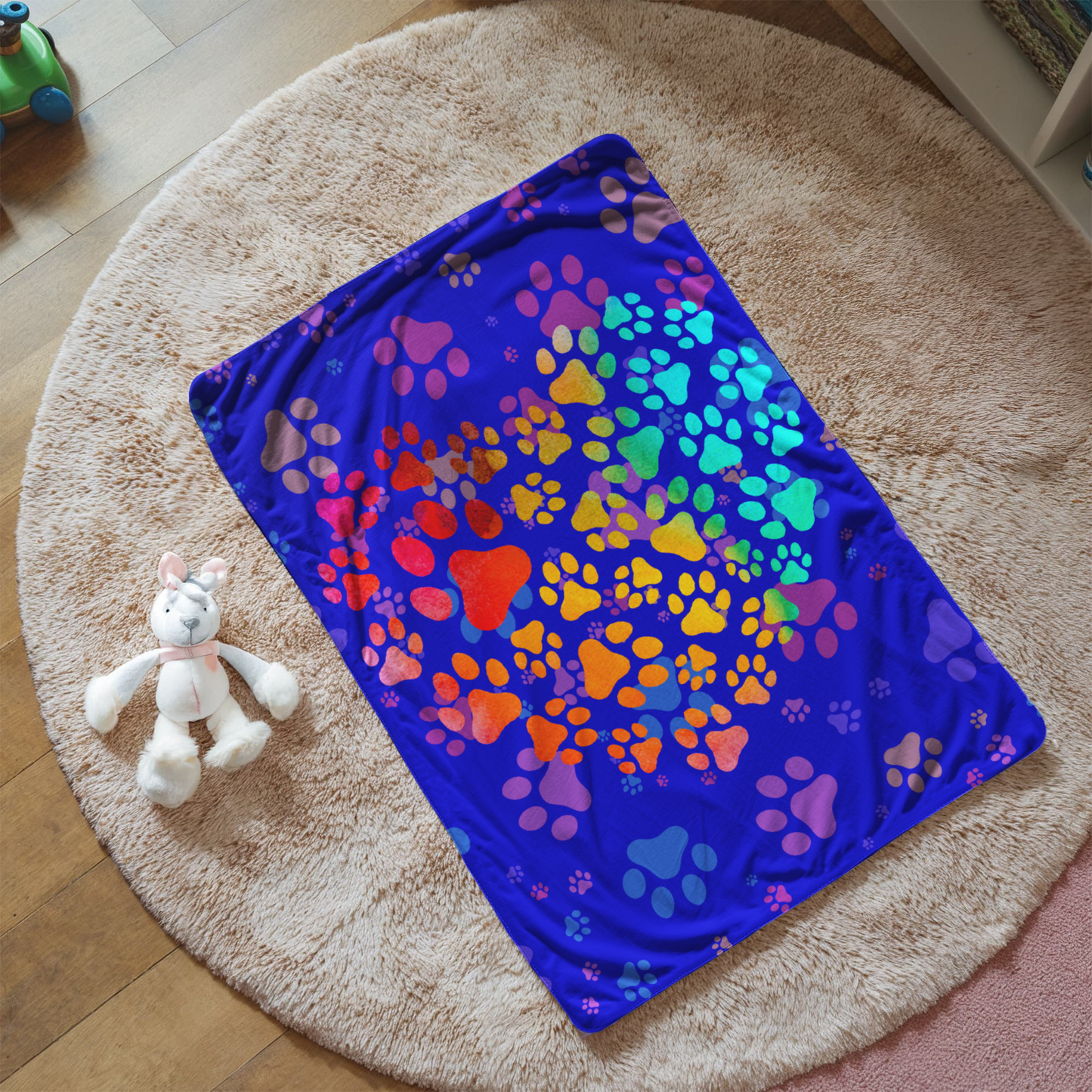 Doggie Footprints Blanket