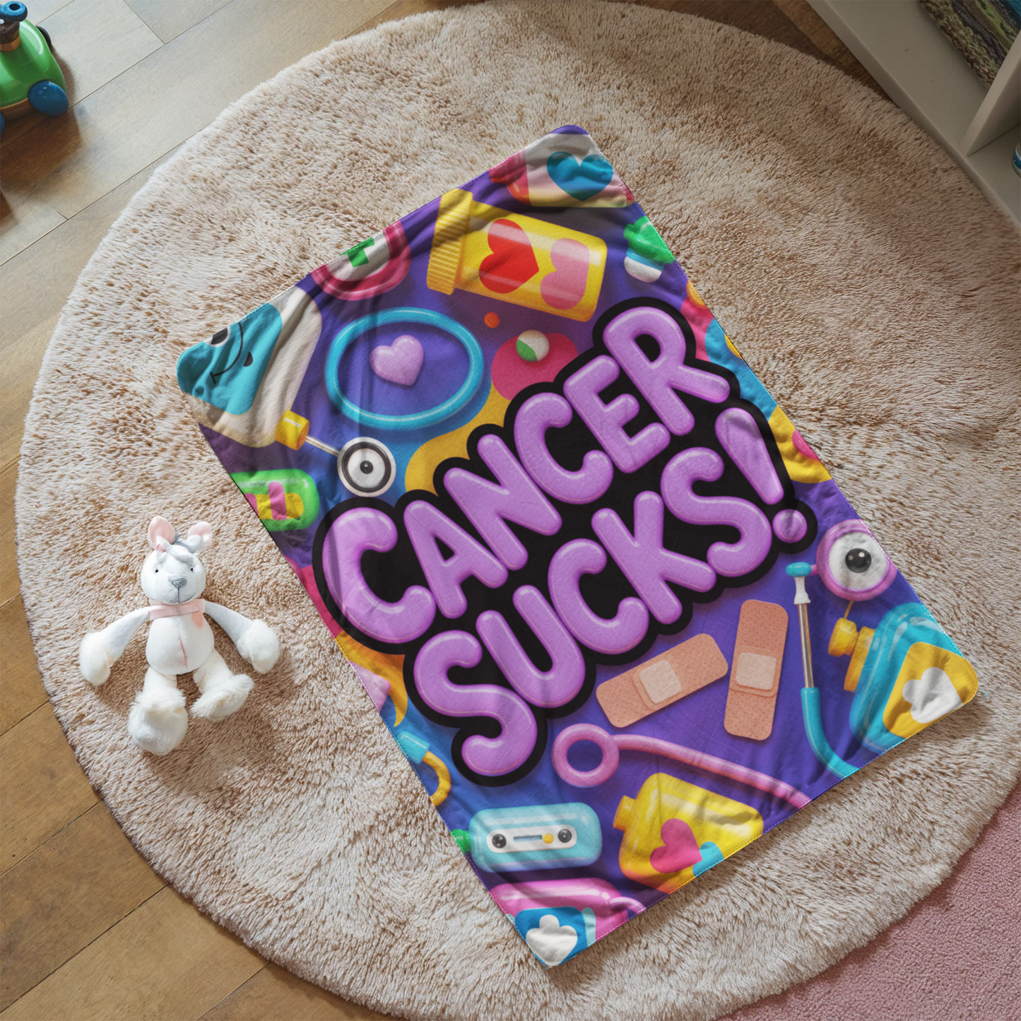 Cancer Sucks (purple) Blanket