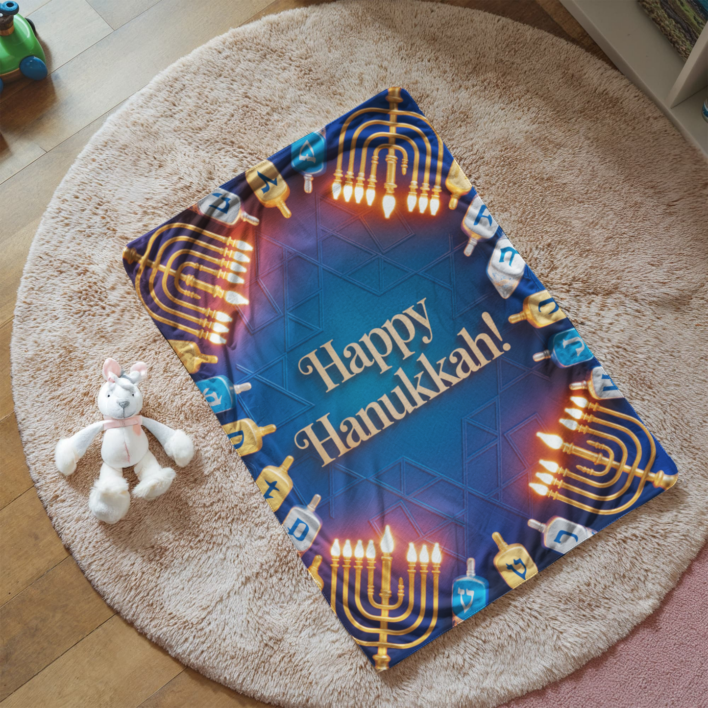 Happy Hanukkah Blanket