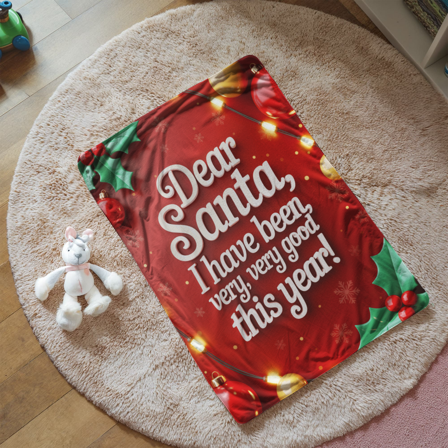 Dear Santa Blanket (red)