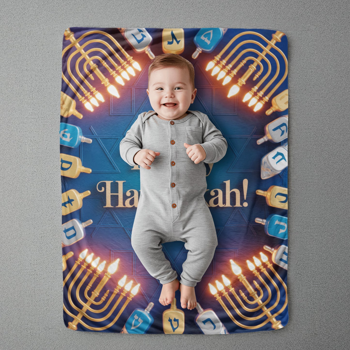 Happy Hanukkah Blanket