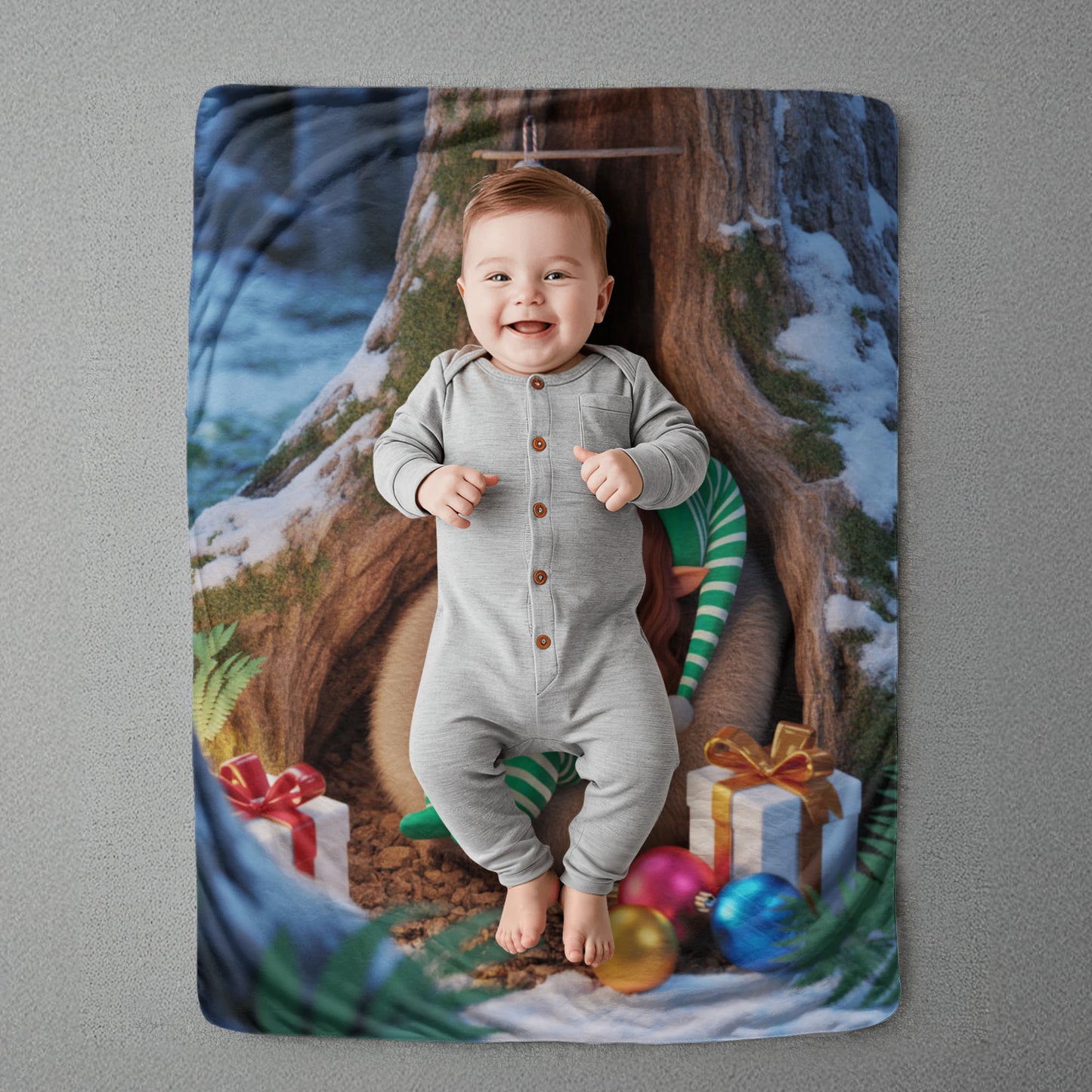 Sleeping Elf Brown Haired Girl Blanket