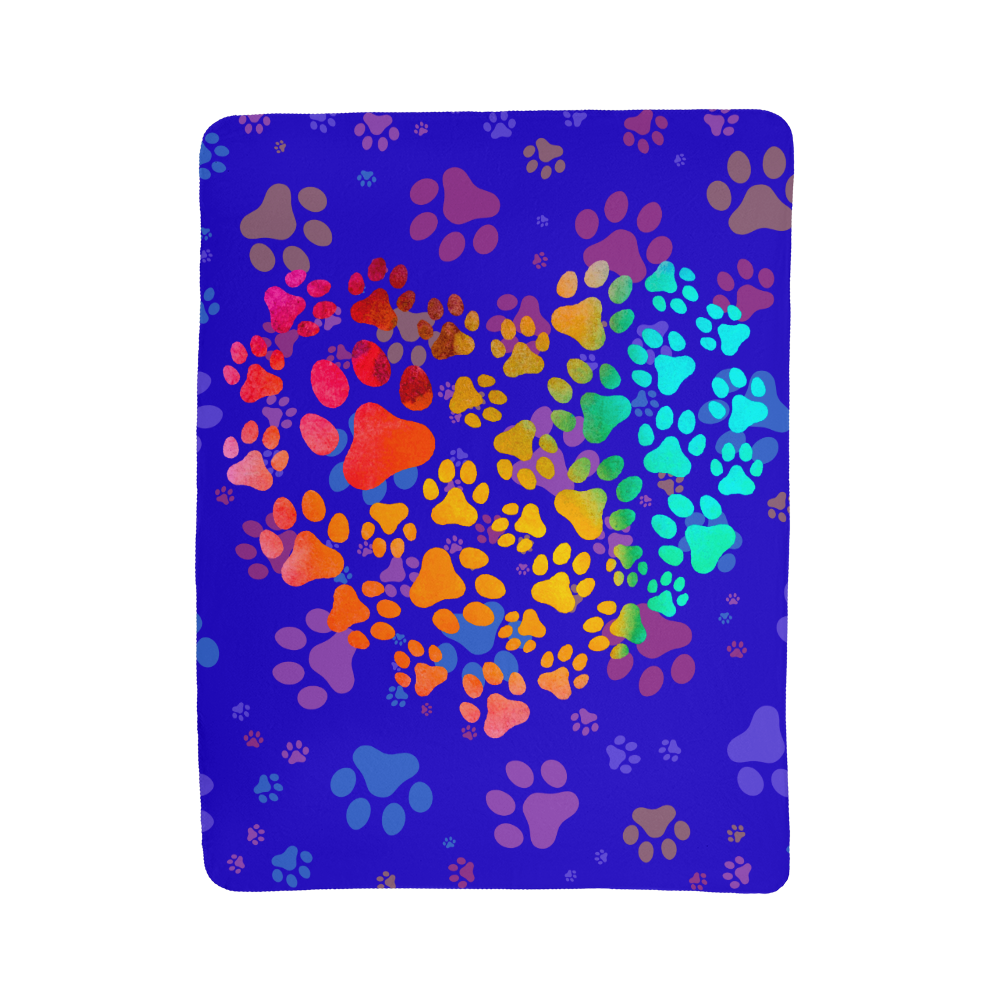 Doggie Footprints Blanket