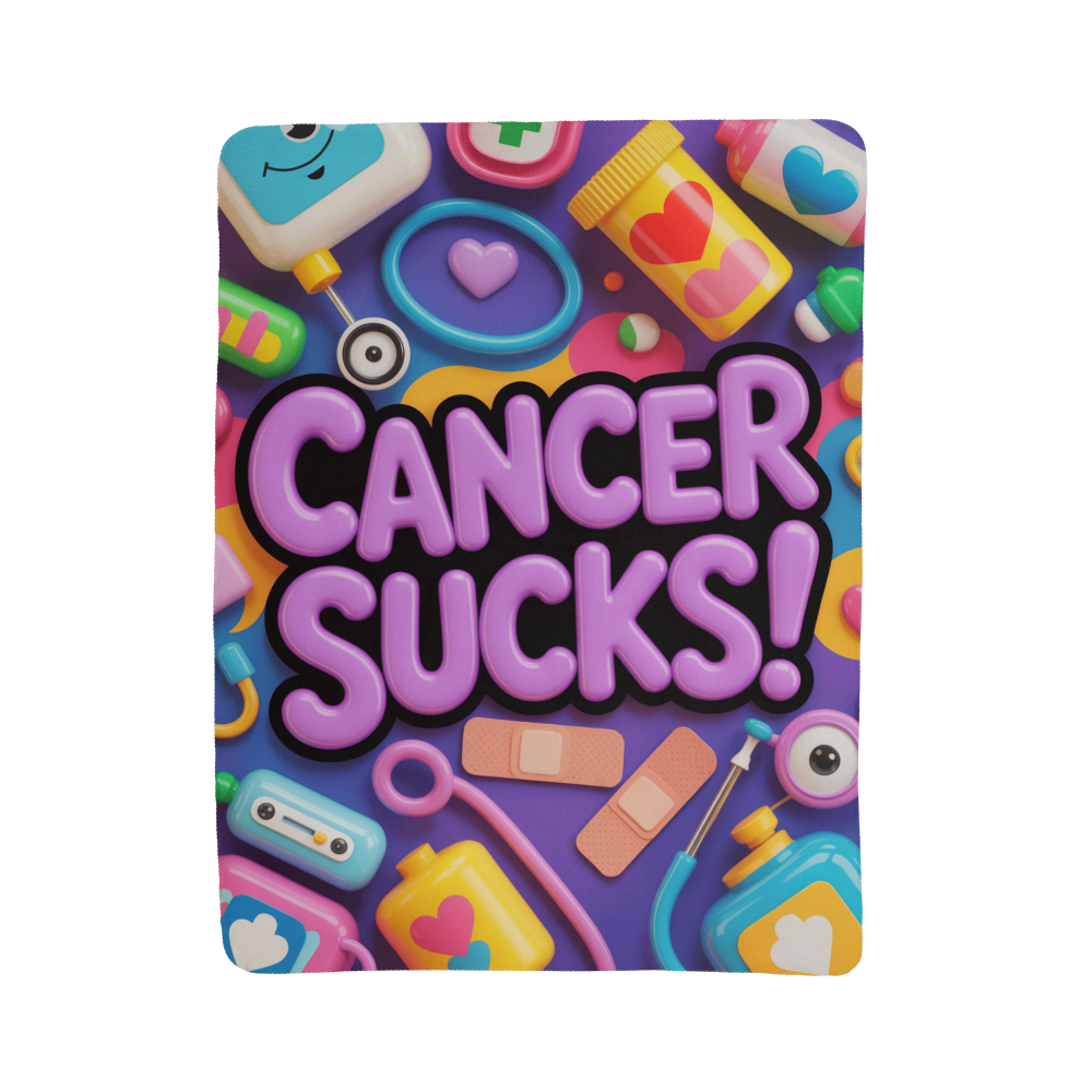 Cancer Sucks (purple) Blanket