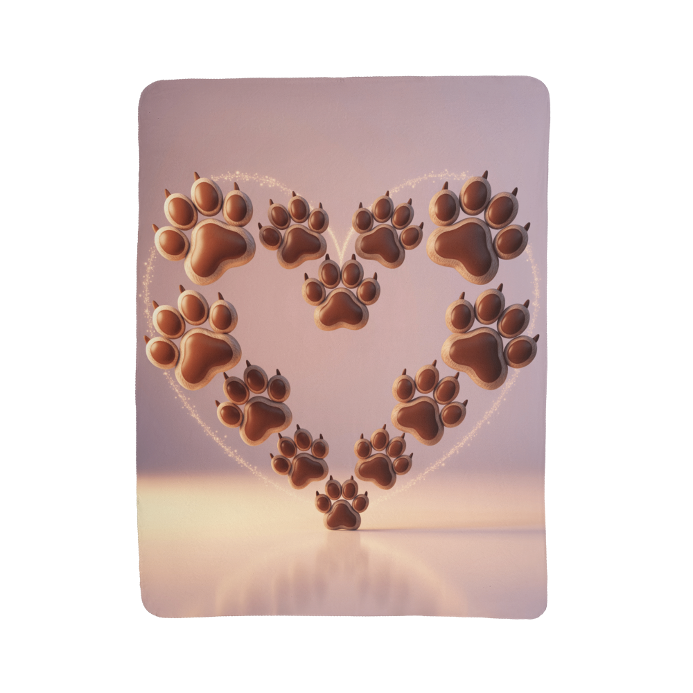 Dog Heart Blanket
