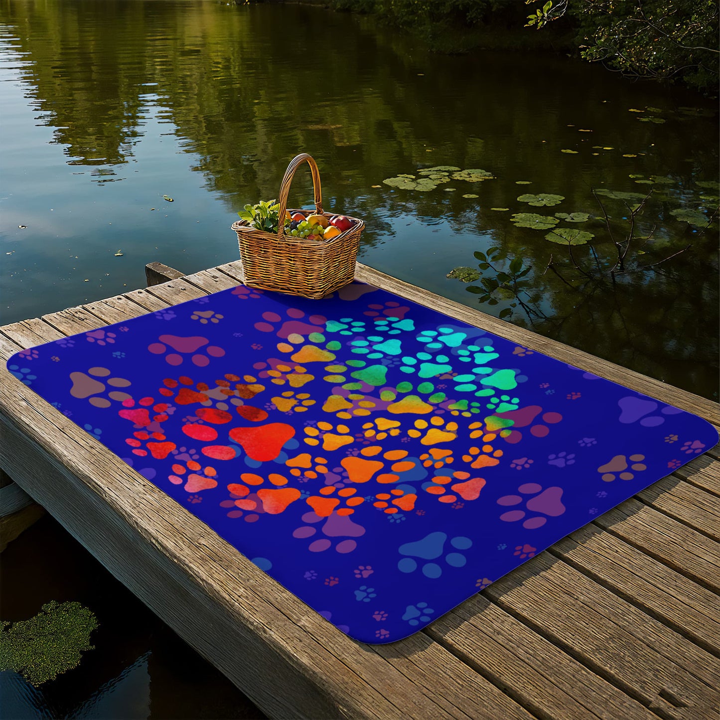 Doggie Footprints Blanket