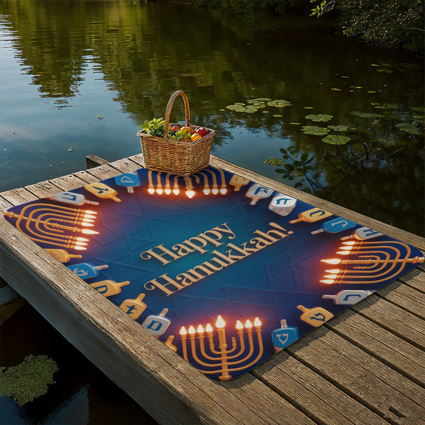 Happy Hanukkah Blanket
