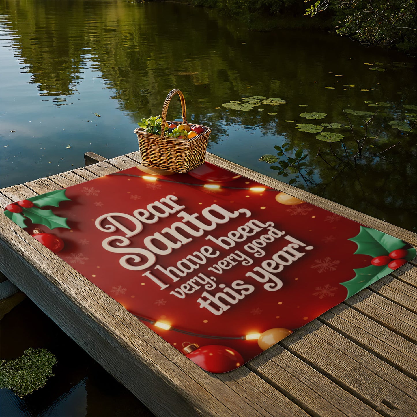 Dear Santa Blanket (red)