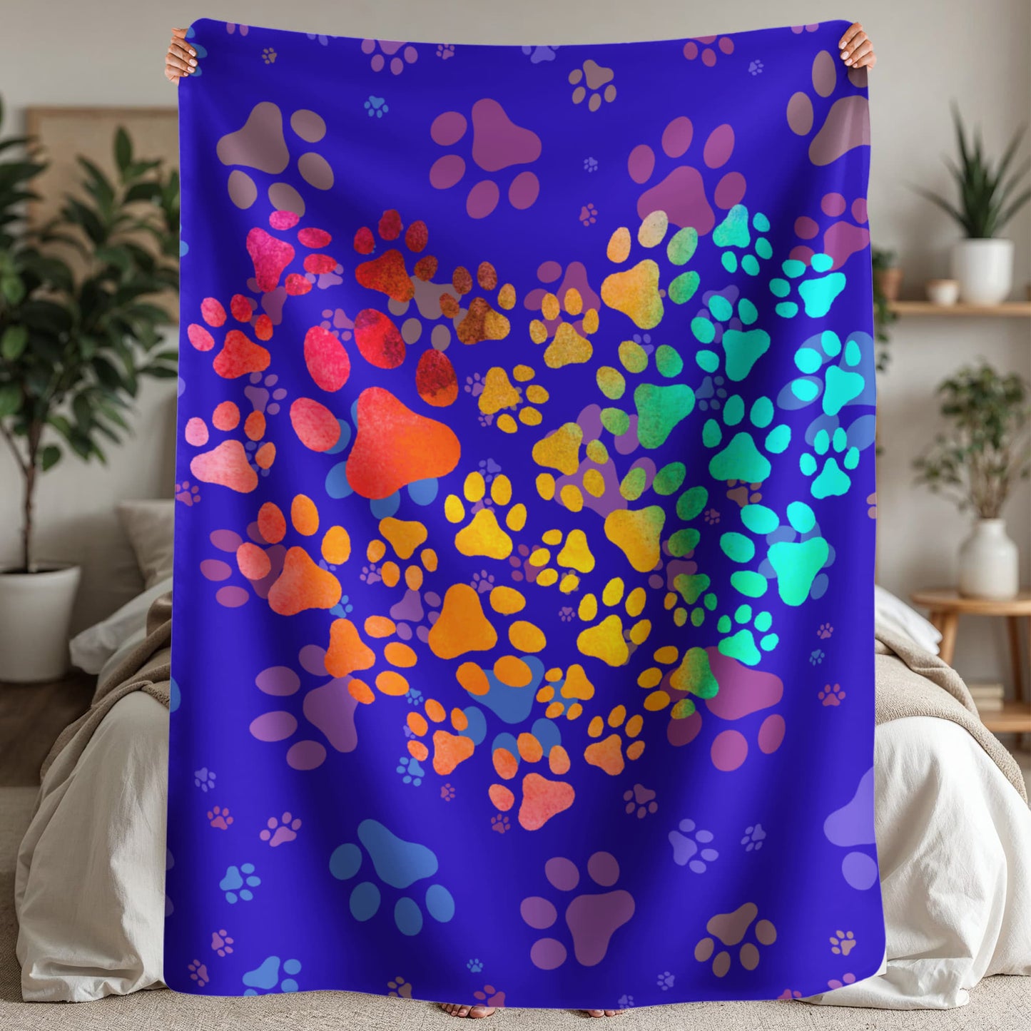 Doggie Footprints Blanket