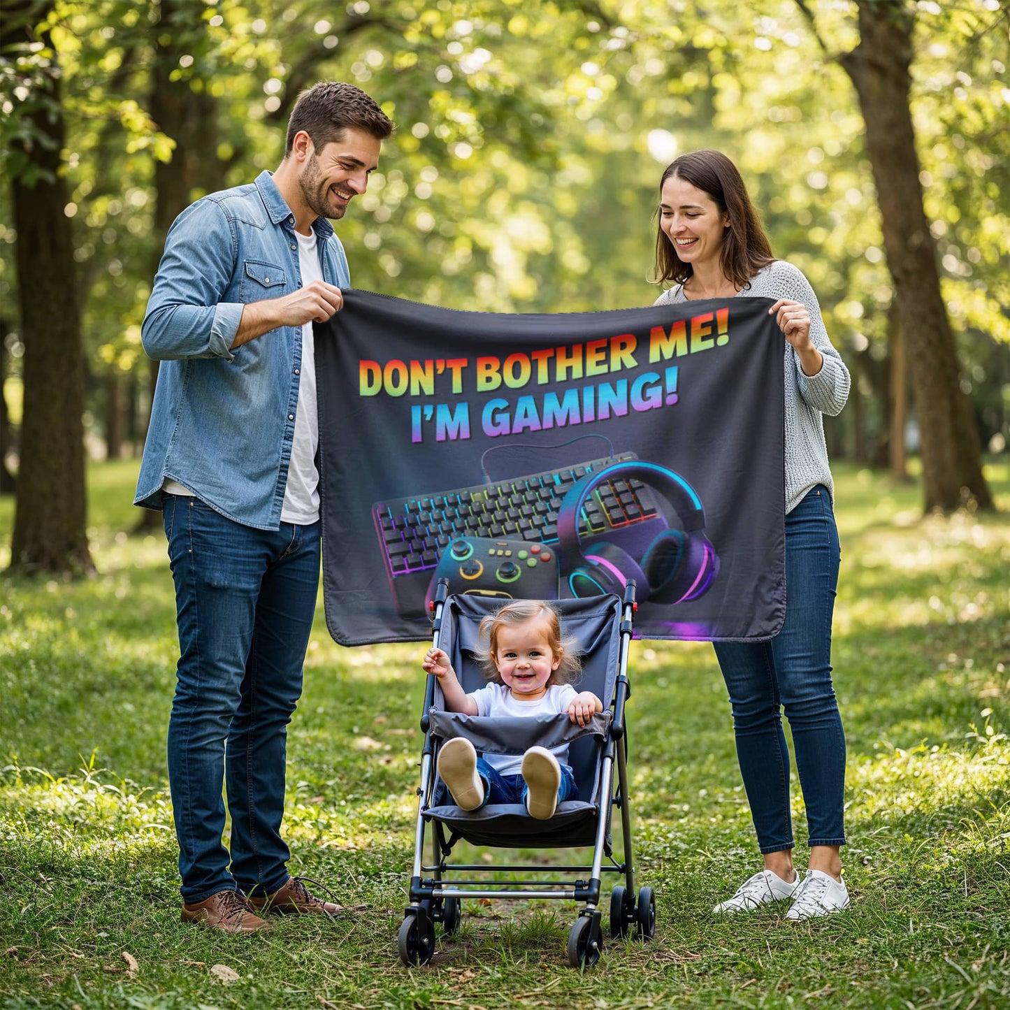 Don't Bothe Me!  I'm Gaming! Blanket