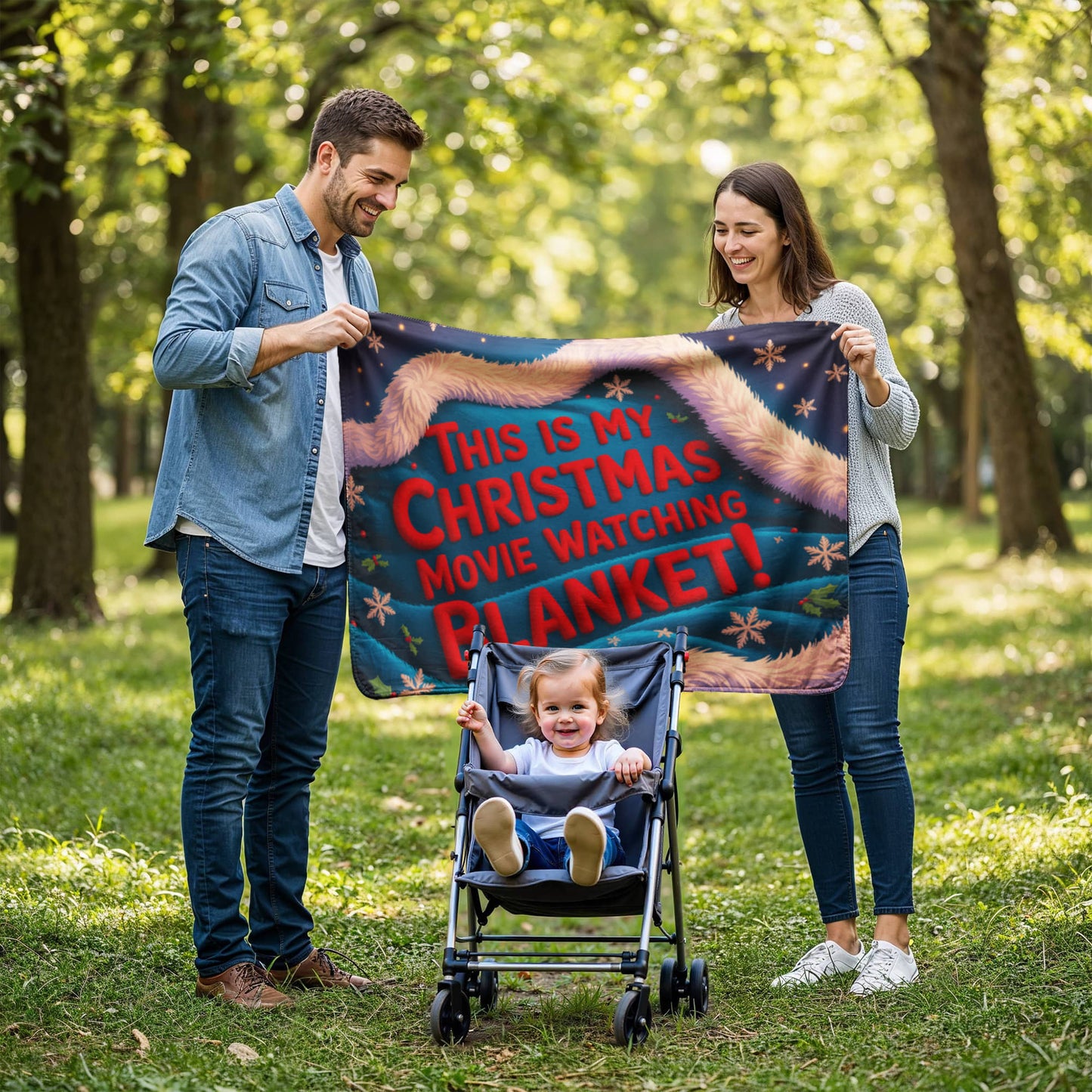 This is my Christmas Movie watching Blanket