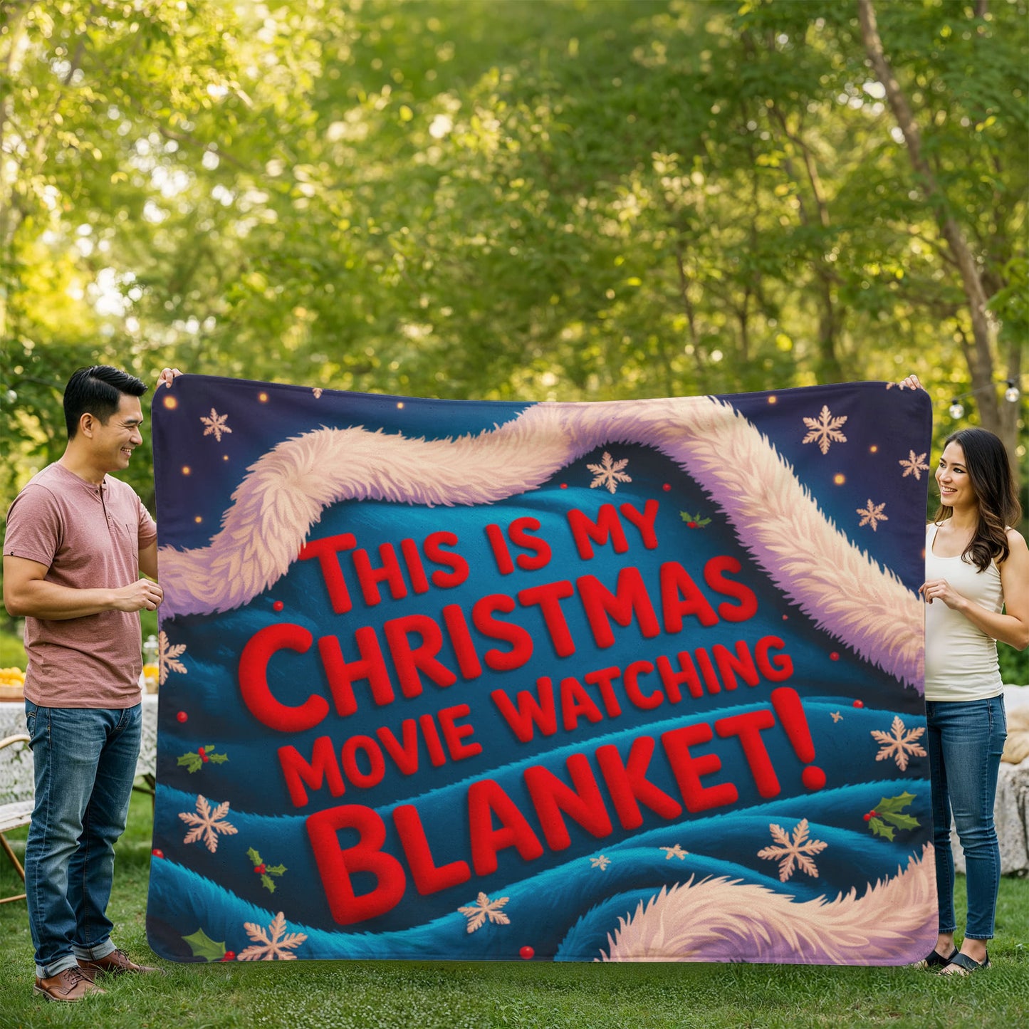 This is my Christmas Movie watching Blanket