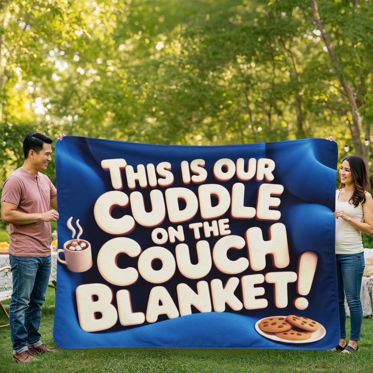 This is our cuddle on the couch Blanket