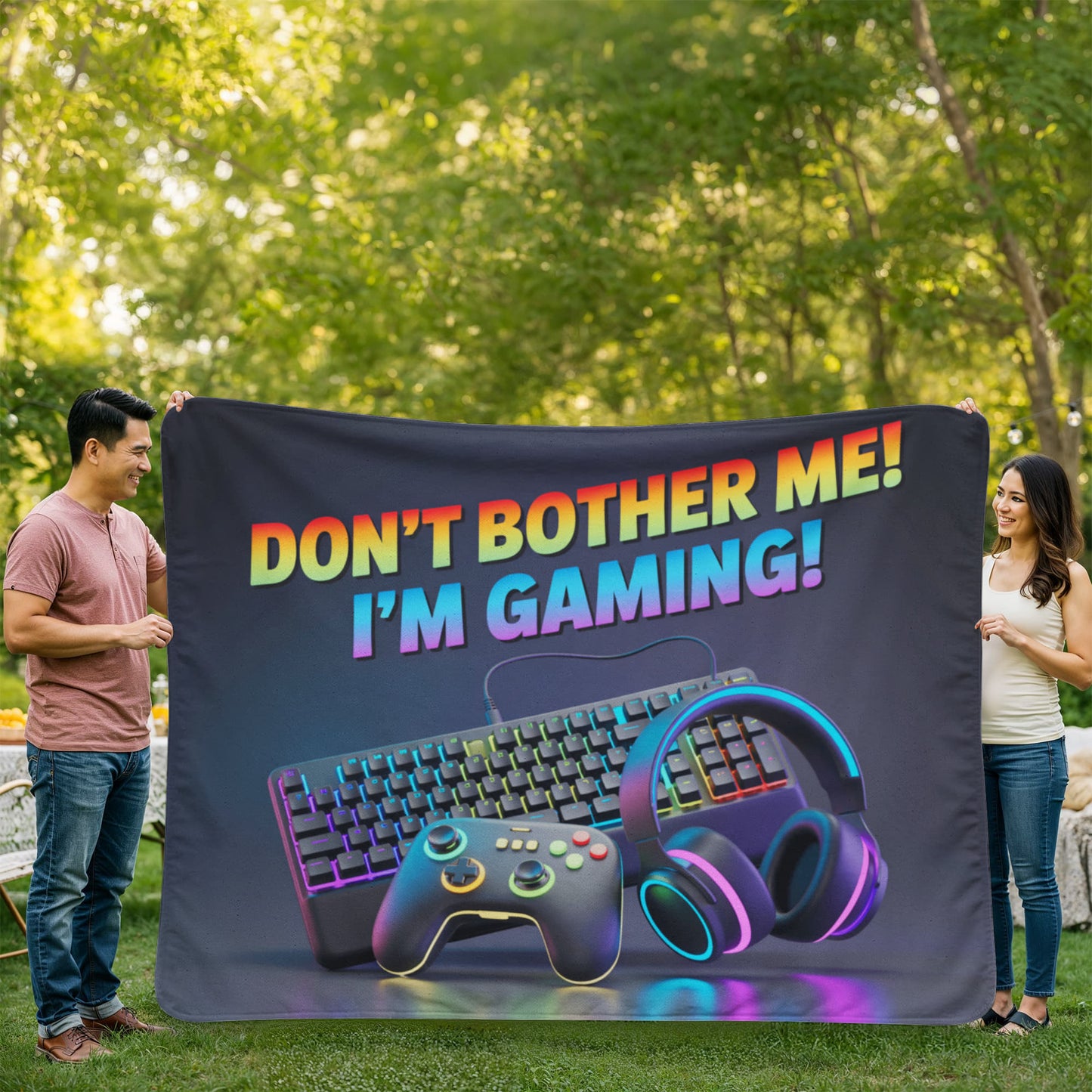 Don't Bothe Me!  I'm Gaming! Blanket