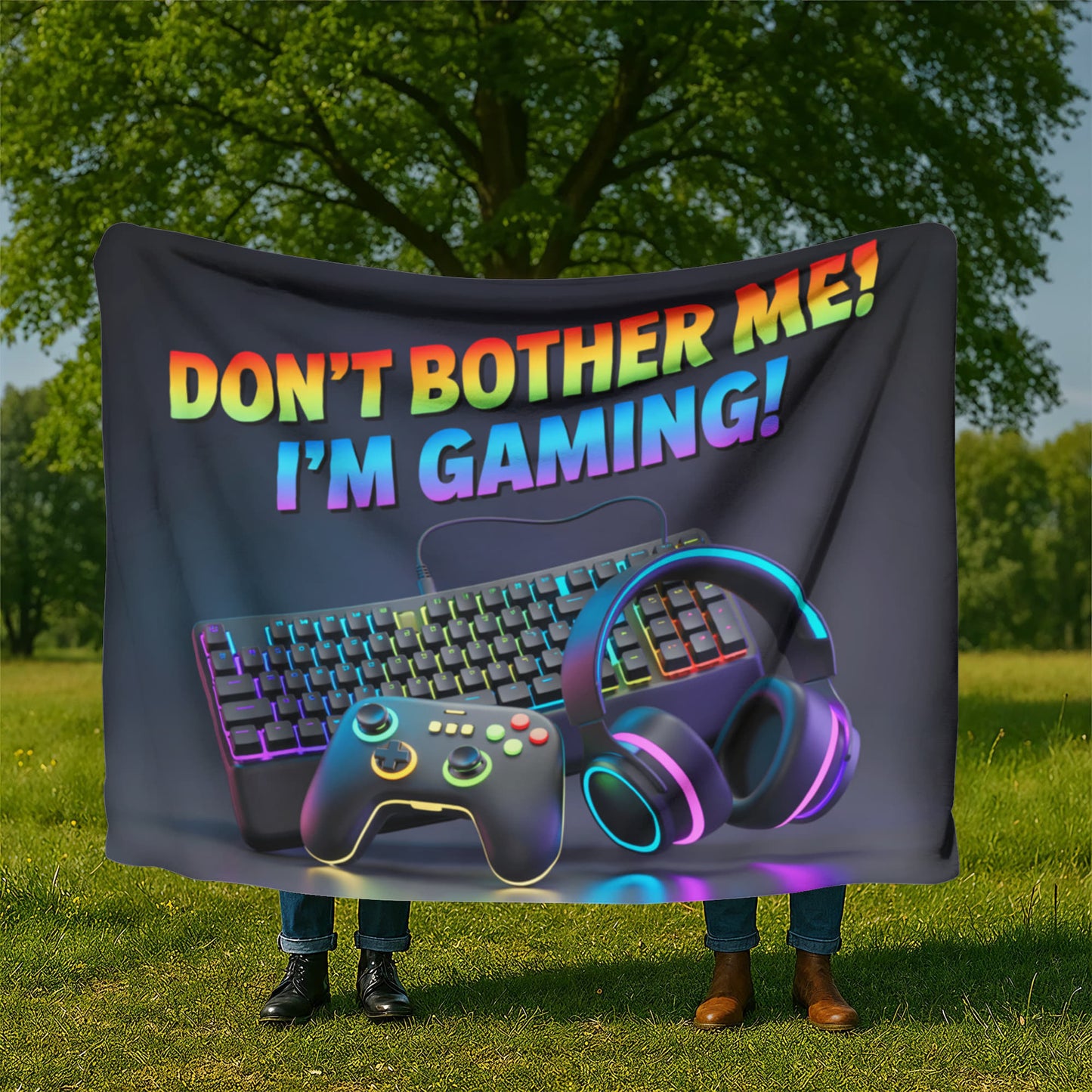 Don't Bothe Me!  I'm Gaming! Blanket