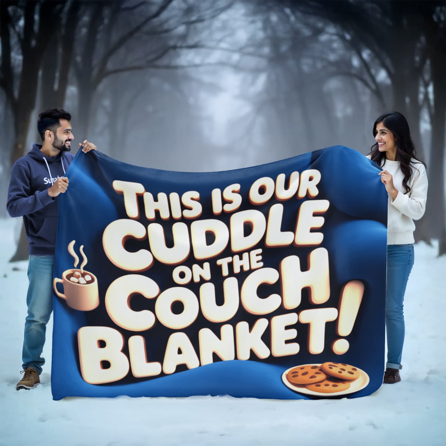 This is our cuddle on the couch Blanket