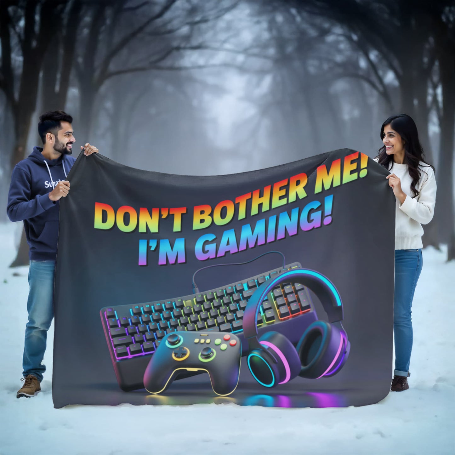 Don't Bothe Me!  I'm Gaming! Blanket