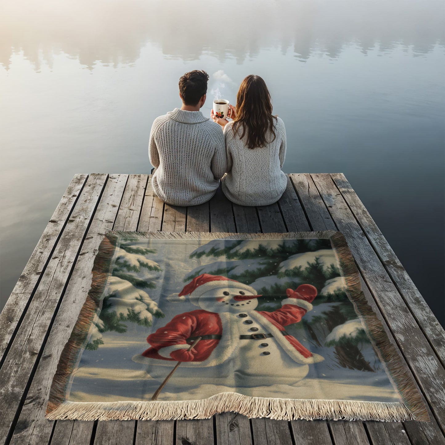 HO HO Snowman Blanket