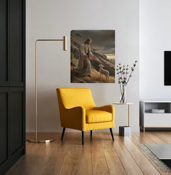 Deluxe The Lost Lamb Portrait Canvas 1.5in Frame